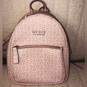 GUESS Blush Monogram Travel Mini Backpack